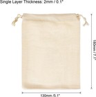 6 Pack Canvas Coin Money Sack Bags Bank Coin Deposit Sacks With Drawstring