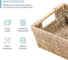 Natural Seagrass Storage Basket Medium - 13 4x 9 3x4 9h   1-pack  