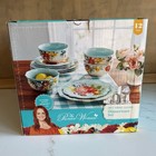 New The Pioneer Woman Sweet Romance Blossom 12 Pc Dinnerware Set Plates Bowls