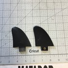 Used Black Fcs 1 Fiberglass Twinzers Surfboard Fins Surf Surfing