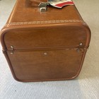 Vintage Brown Royal Traveller Train Travel Makeup Hard Carry On Case W rare Key