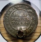 1813 Nova Scotia Half Penny Token- Actual Token Shown - Free Shipping Inv333