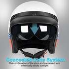 Yesmotor 3 4 Open Face Retro Motorcycle Helmet Vintage Helmet For Motorbike