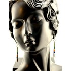 Vintage Navajo Len Adakai Sterling Silver Dangle Earrings