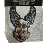 Vintage Harley Davidson Winged Studded Emblem 6x4 Biker Motorcycle Patch