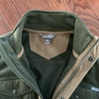 Eddie Bauer Men s Green Snap   Zip Mid-length Jacket W  Pockets Size M