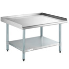 30 x36  Stainless Steel Equipment Stand W  Undershelf   Galvanized Legs 18-gauge