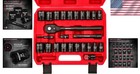 Impact Socket Set 25-piece Sae Metric Impact Wrench Kit With Storage Box