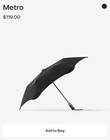 New Blunt Metro Umbrella In Black