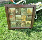 Vtg Homco Home Interiors B Mitchell 12 Window Pane Picture Fall Rustic