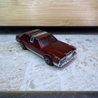 Vintage Matchbox Red Lincoln Town Car Toy Vehicle 1988 Toy Car Maroon