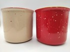 Set Of 2 Makers Mark Whiskey Coffee Mugs Cups Siv Red Tan Speckles 12 Ounces 
