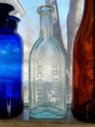 Burnett s Cocoaine Boston 1860s Privy Dug Applied Lip Hair Dressing Bottle