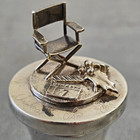 Dynasty s Joan Collins Cast   Crew Xmas Gift Theo Fennell Silver Bottle Stopper