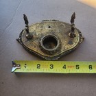 Antique Ink Well Brass Victorian Nicholas Haydon Lamps   Shades Ny Rare Vintage