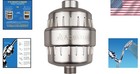 High Output Brushed Nickel Shower Filter - Reduce Itchy Skin   Dandruff