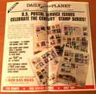 Usps Post Office Stamp Brochure Superman Celebrate The  Century Stamps 2000