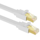 Cat8 Ethernet Cable Super Speed 40gbps Lan 6ft 10ft 25ft 50ft 100ft Black White