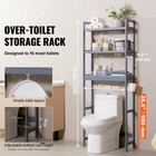 Over The Toilet Storage 3-tier Bathroom Shelf Rack Space Saver Organizer Bamboo