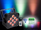 2  Rockville Best Par 60 Rechargeable Wash Lights W  Wireless Dmx bag controller