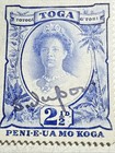 Rare In This Form Tonga Royalty Queen Salote Tupou Iii Autographed Her Stamp