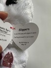 Ty Beanie Baby Boos 36315 Slippers White Rabbit    15cm New