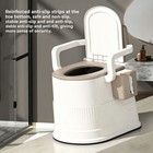 2-gal Portable Toilet Travel Camping Outdoor indoor Commode Potty W  Tissue Box