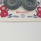 Vintage Lansing Buttons Two Hole Flat New Old Stock Gray