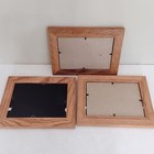 Set Of 3 Wooden Framed Antique Vintage Womens Hankies Hankie Needlepoint 