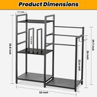 Aquzee Towel Storage For Bathroom  3-tier Towel Drying Rack Stand  Standing T   