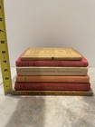 Vintage Hardcover Books Lot Of 6 Decor Library Red Orange Yellow