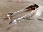 Vintage Victorian Deco Stamped Silver Plated Claw Tongs For Ice sugar Cubes  6   