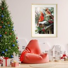 Winter Cardinal Paint By Numbers Kit Christmas Diy Kit Wall Art Decoration New