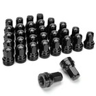  14mmx1 5 Oem Lug Nuts Fit F-250 M14x1 5 Black 32 Pack-f-250   F-350 2017-2023