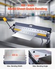 Vevor 48 In Box And Pan Brake 0-135   16 Ga Sheet Metal Bending Bender 16 Fingers