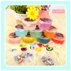 Jelly Cube Clear Slime Kit 9 Pack For Kids  Crunchy Slime  Stress Relief Toy