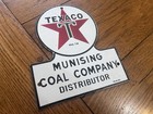 Nice Texaco Munising Coal Company Distributor Porcelain Sign