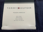 4 X New Tommy Hilfiger Modern American Solid Bath Towel-peacoat Blue-30 X 54