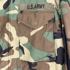 Us Army Cold Weather Jacket Mens Large Long Green Camouflage Hooded Lined