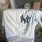 New York Yankees Marcus Thames  38 Game Used White Jersey Autographed 