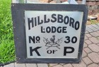 Original 1930   s Masonic Lodge Window Knights Of Pythias - No  30 Lodge - Cool  