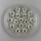 Vintage Clear Glass 16 Hole Flower Frog 5 