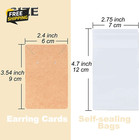 Earring Display Cards With 100 Pcs Earring Holder Cards 200 Pcs Earring Backs 