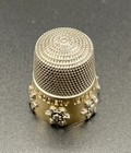 Sterling Silver Thimble Simons Philadelphia Thimble Society 1979-1989 Snowflake