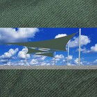 New Forest Green Mesh Sun Shade Sail Uv Blocking Canopy Cover 16 5 Ft Triangle