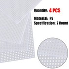 4 Pieces 7 Count Clear Plastic Canvas Sheets Mesh Canvas For Craft Projectsem   