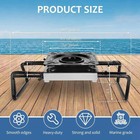 Adjustable Boat Seat Swivel Mount 7 5-18  - Clamp-on Base For Jon Boat   Fishing