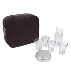 Portable Communion Set With 4 Glass Cups And Velvet-lined Case  Convenient Trave