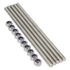 5pcs pack M10 X 250mm Fully Threaded Rods 304 Stainless Steel Threaded Rod Ri   