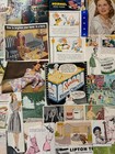 Lot 100 Small Ads   Cutouts 1930s-1970s ephemera collage junk Journals scrapbook